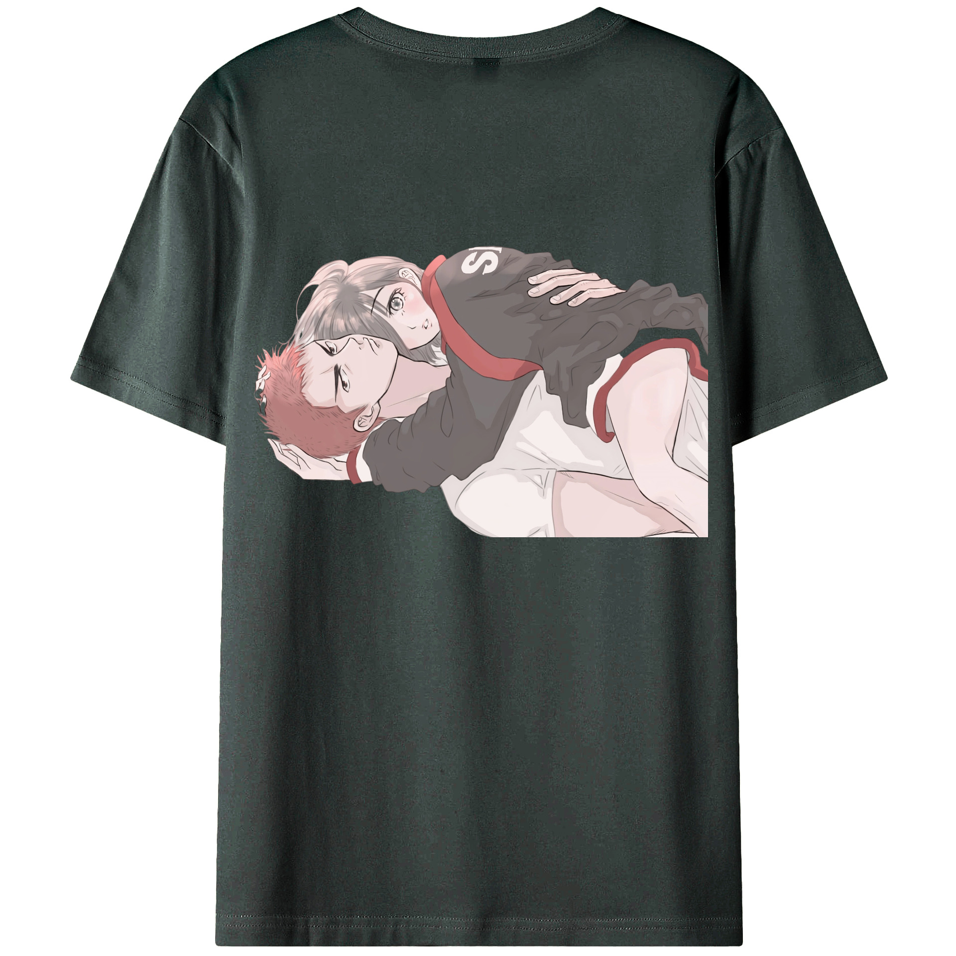 （画像用） SLAM DUNK／スラムダンク 綿100％ メンズ半袖Tシャツ（バックプリント） 通気性